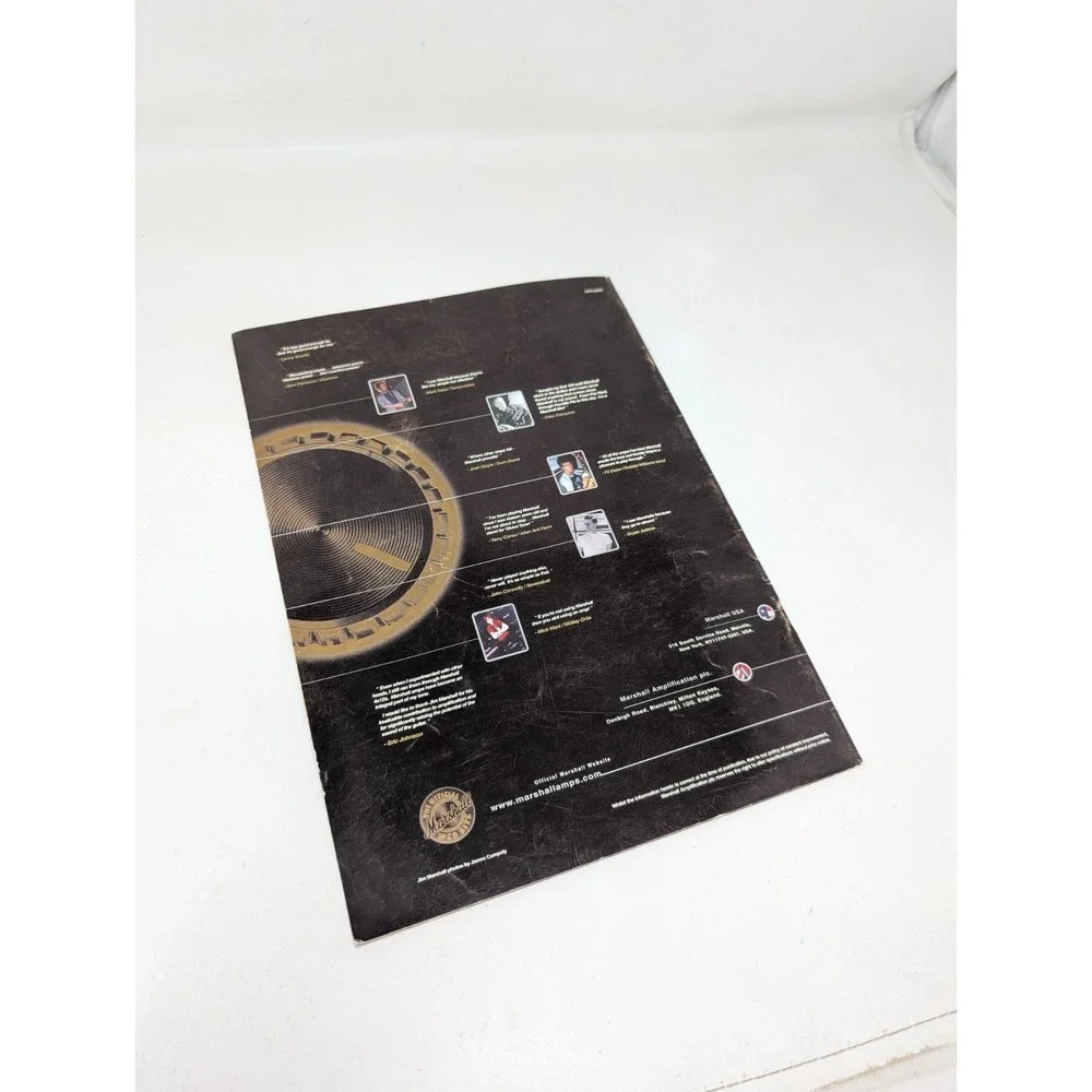 2001 Marshall Amplifiers Catalog Book Electric Music Gear Catalogue